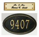 personalized address plaques