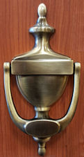 Solid Brass Traditional Door Knocker