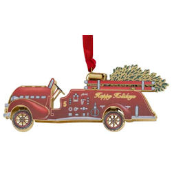 Fire Truck Christmas Ornament Handcrafted in the USA #61843